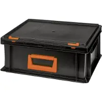 Alutec 139214110188 Plasticbokse Magnus PC 14 (B x H x T) 400 x 183 x 300 mm Sort, Orange 1 stk