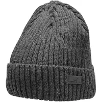 4F Czapka Herren Mittelgrau Melange H4Z22 CAM009 24M (L)