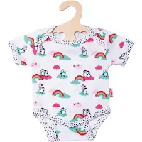 Heless puppenstrampler Penguin Dots 35-45 cm Baumwolle weiß