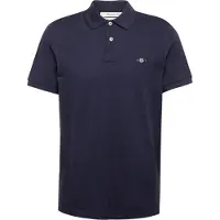 Gant Polo normale Passform dunkelblau einfarbig