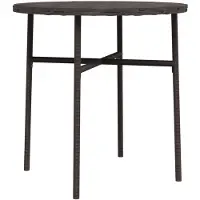 vidaXL Beistelltisch Braun 45 cm Poly Rattan