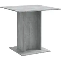 vidaXL Esstisch Grau Sonoma 80x80x75 cm Holzwerkstoff
