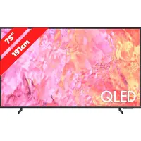 Samsung Q60C 75 Zoll 191cm QLED Smart TV 4K UHD 75Q60C (2023), HDR, Wlan, Triple-Tuner