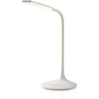 Nedis LED-Schreibtischlampe - Dimmbar - 250 lm - Wiederaufladbar - Berührungsfunktion - Weiss