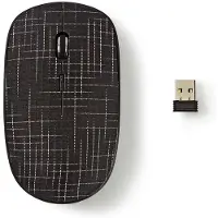 Nedis MSWS500BK, Beidhändig, RF Wireless, 1600 DPI, Schwarz