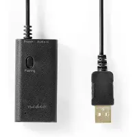 Nedis Bluetooth Transmitter - Audio- / Video- / Dateneingänge: 1x 3.5 mm - AptX Low latency / AptX / SBC - Bis zu 2 Geräte - Schwarz
