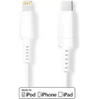 Nedis Ccgw39650wt20 Lightning 8-pin Auf Usb-c Stecker Kabel 48 Mbit/s Vernickelt Pvc 2 M