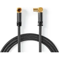 Nedis Koaxial Kabel | IEC (Coax) Stecker | IEC (Coax) Buchse | Vergoldet | 75 Ohm | 4-fach geschirmt