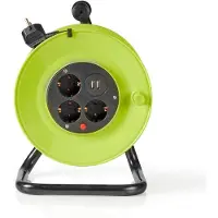 Nedis Kabelrolle - 25 m - 3x 1.5 mm2 - Wärmesicherheitsabschaltung - Schuko und USB
