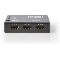 Nedis HDMI T Schalter 5-Port Port(s) 5X HDMIT Eingang 1x HDMIT Ausgang 1080p 3.4 Gbps ABS Schwarz