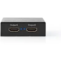 Nedis Hdmi-splitter 2 Anschlüsse Hdmi Eingang Zu 2xhdmi Ausgang 4k Metall 60hz