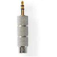 Nedis Stereo-Audio-Adapter - 3.5 mm Stecker - 6.35 mm Buchse - Vergoldet - Gerade - Aluminium / Zink - Gold / Metall - 1 Stück - Verpackung mit Sichtfenster