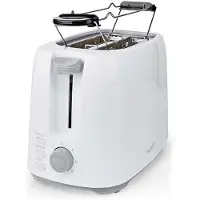 Nedis Toaster 2 Slots Browning levels: 7 Defrost feature Bun rack White