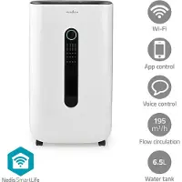 Nedis SmartLife Luftentfeuchter - Wi-Fi - 20 l/Tag - Entfeuchtung / Kontinuierlich / Trockene wäsche / Belüftung - Android / IOS - Einstellbarer hygrostat - 195 m³/h