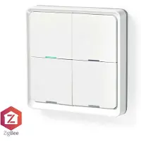 Nedis SmartLife Wandschalter - Zigbee 3.0 - Wandhalterung - Android / IOS - Kunststoff - Weiss