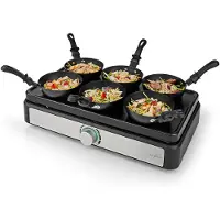 Nedis FCRA310FBK6, 6 Person(en), Aluminium, Kunststoff, Aluminium, Schwarz, 1 m, Typ F, 600 W
