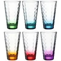 Leonardo Wasserglas Optic Assorti 300 ml (6er-Set)