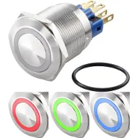 TRU COMPONENTS TC-7494644 TC-GQ22-11ZE/41RGB/ Vandalismusgeschützter Druckschalt