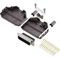Encitech DPPK25-BK-DBCP-K 6355-0078-03 D-SUB Stiftleisten-Set 180 ° Polzahl (num