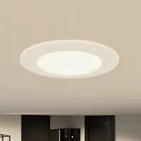 PRIOS LED-Einbaulampe Rida, 10er-Set, weiß, 12 cm, CCT, IP44 Rida , dimmbar, weiß / opal, für Badezimmer, Aluminium, Modern