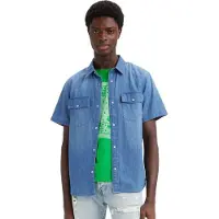 Levi's Ss Casual Shirt Blue Größe: L | Casual hemden Outlet | Herren | Blau