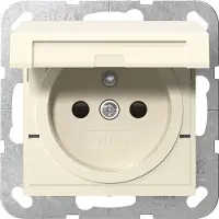 Gira Steckd. Erdstift KD + SP System 55 Cremeweiß 448801