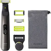 Philips OneBlade Pro QP6550/15 Face + Body, Eingebautes Display, Waschbar, Akku, Grau