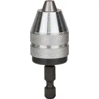 Bosch Schnellspannbohrfutter bis 10 mm, 1 bis 6 mm, 1/4 Zoll - Außensechskantschaft - 2608572072
