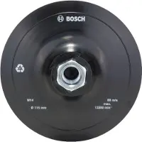 Bosch Gummischleifplatte für Winkelschleifer, Klettverschlusssystem, 115 mm - 2609256271