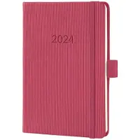 Sigel Wochenkalender 2024 C2471 marsala red, 2S/1W, HC, A6