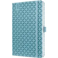 Sigel Wochenkalender Jolie 2024 ca. A5 1 Woche/2 Seiten Hardcover sky blue