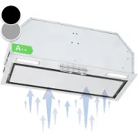 Klarstein Camila Dunstabzugshaube Einbau 70 cm 397 m3/h LED Touch Edelstahl Edelstahl