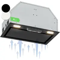 Klarstein Dunstabzugshaube, Abluft-Dunstabzugshaube mit Filter aus Aluminium Spülmaschinenfest, Leiser Abzugshaube für Abluft, 397 m³/h Luftstrom, Wandhauben mit LEDs, Dunstabzug zur Wandmontage