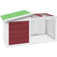 vidaXL Kaninchenstall Mokka 100,5x54x55 cm Massivholz Kiefer