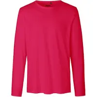 Neutral Herren T-Shirt langarm O61050 pink S