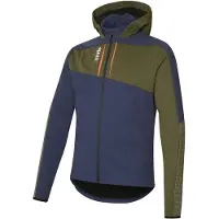 RH+ Klyma Softshell Kapuzenjacke Herren blau/grün M 2022 Fahrradjacken