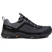 Berghaus Ground Attack Active Gore-Tex Shoe, Herren Wanderschuhe, 8 (42), STRLIMO/DKSHAD/MMENT/SYRAH,
