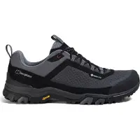 Berghaus Ground Attack Active Gore-Tex Shoe, Herren Wanderschuhe, 7.5 (41.5), STRLIMO/DKSHAD/MMENT/SYRAH,