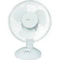 Clatronic Ventilator mit Schwenkfunktion | leise 2 Stufen | Ø 23 cm | Tischventilator 30W | Fan | Tischventilator sehr leise | VL 3601 weiss