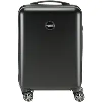 Princess Traveller PT-01 Deluxe – Handgepäckkoffer – Pitch Black – 55 x 35 x 20 cm – 34 l Reisekoffer – Trolley mit TSA-Schloss