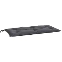 vidaXL Gartenbank-Auflage Anthrazit 100x50x7 cm Oxford-Gewebe