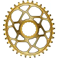 AbsoluteBLACK Boost Ovales Kettenblatt 34Z 9/10/11/12-fach 3mm Offset DM für Race Face Cinch gold 2021 Teile