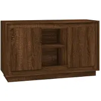 vidaXL Sideboard Braun Eichen-Optik 102x35x60 cm Holzwerkstoff