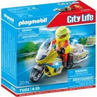 Playmobil Notfallmotorrad Mit Blinklicht