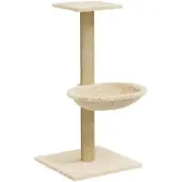 vidaXL Kratzbaum mit Sisal-Kratzsäule Creme 74 cm