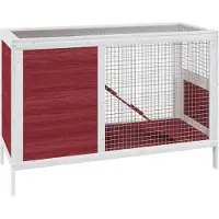 vidaXL Kaninchenstall Mokka 103x44x69,5 cm Massivholz Kiefer