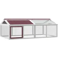 vidaXL Freilaufgehege Mokka 200x112,5x74 cm Massivholz Kiefer