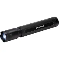 Grundig LED-Taschenlampe 350 Lumen - 6W - 200M Reichweite - 3 Leuchtmodi: Hoch, Niedrig, Pulsierend - Schwarz