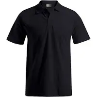 Promodoro EXCD Poloshirt Plus Size Herren, Schwarz, 4XL