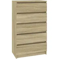 vidaXL Schubladenschrank Sonoma-Eiche 60x36x103 cm Holzwerkstoff